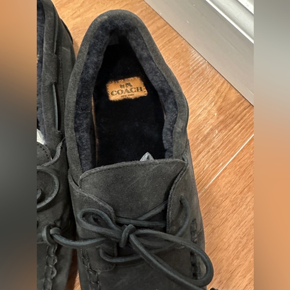 🆕wob Coach moccasin loafers, black, Sz 9 - Picture 3 of 5